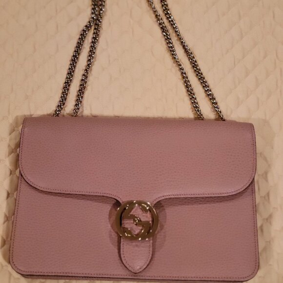 Gucci interlocking chain leather crossbag - Picture 1 of 9